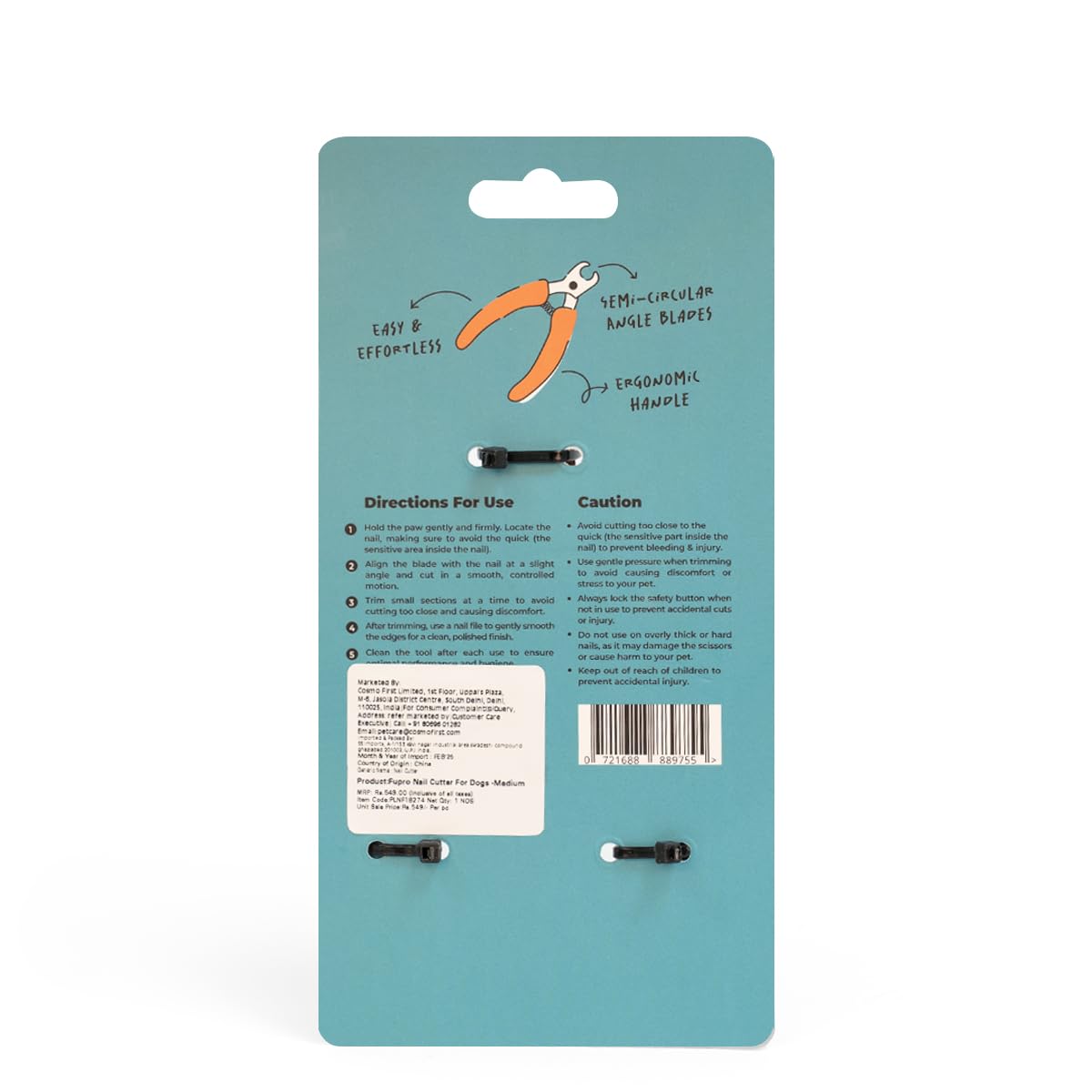 pet nail clipper with safety guard