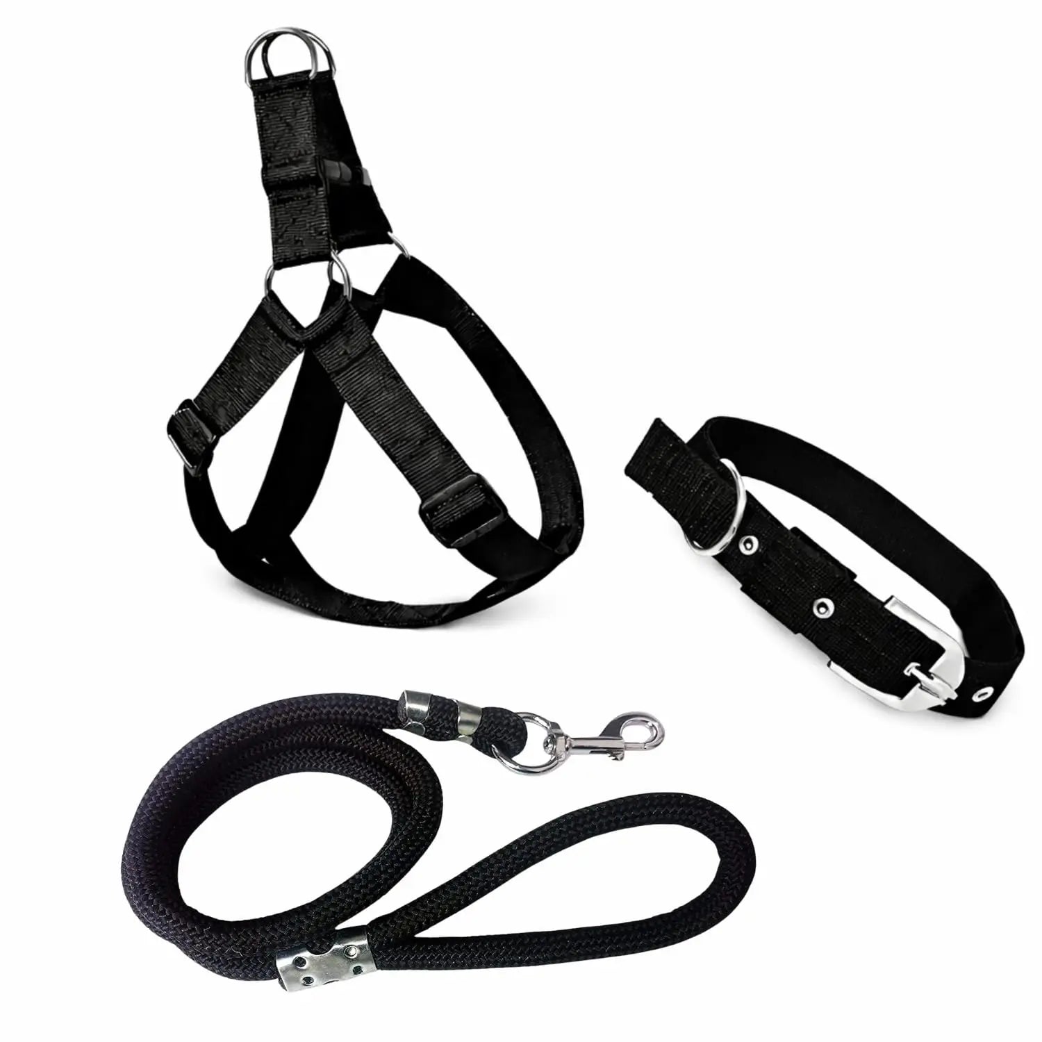 adjustable dog harness set