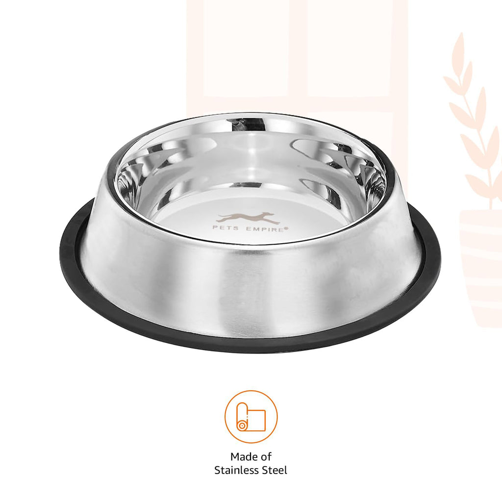 Stainless Steel Dog & Cat Food Bowl Set (2 x 700ml) My Store 10