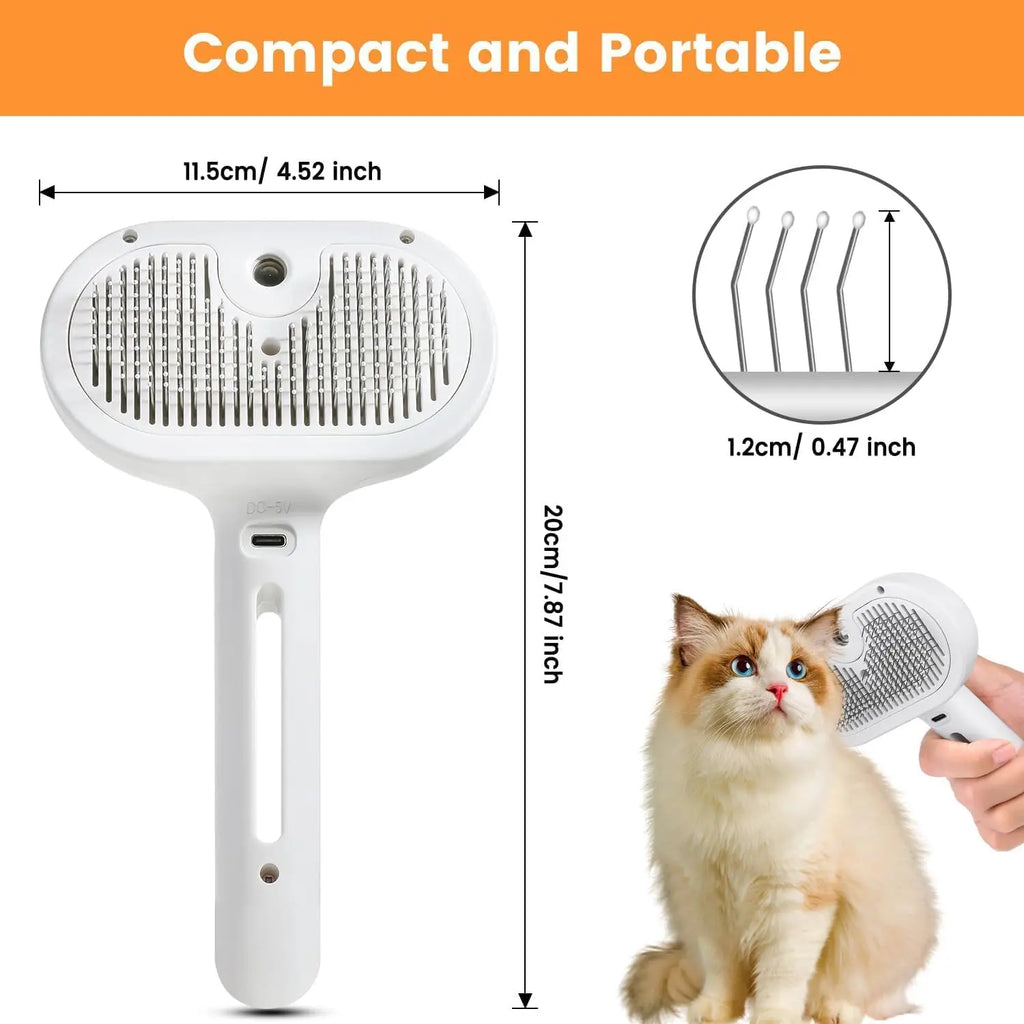 steam pet brush for pets