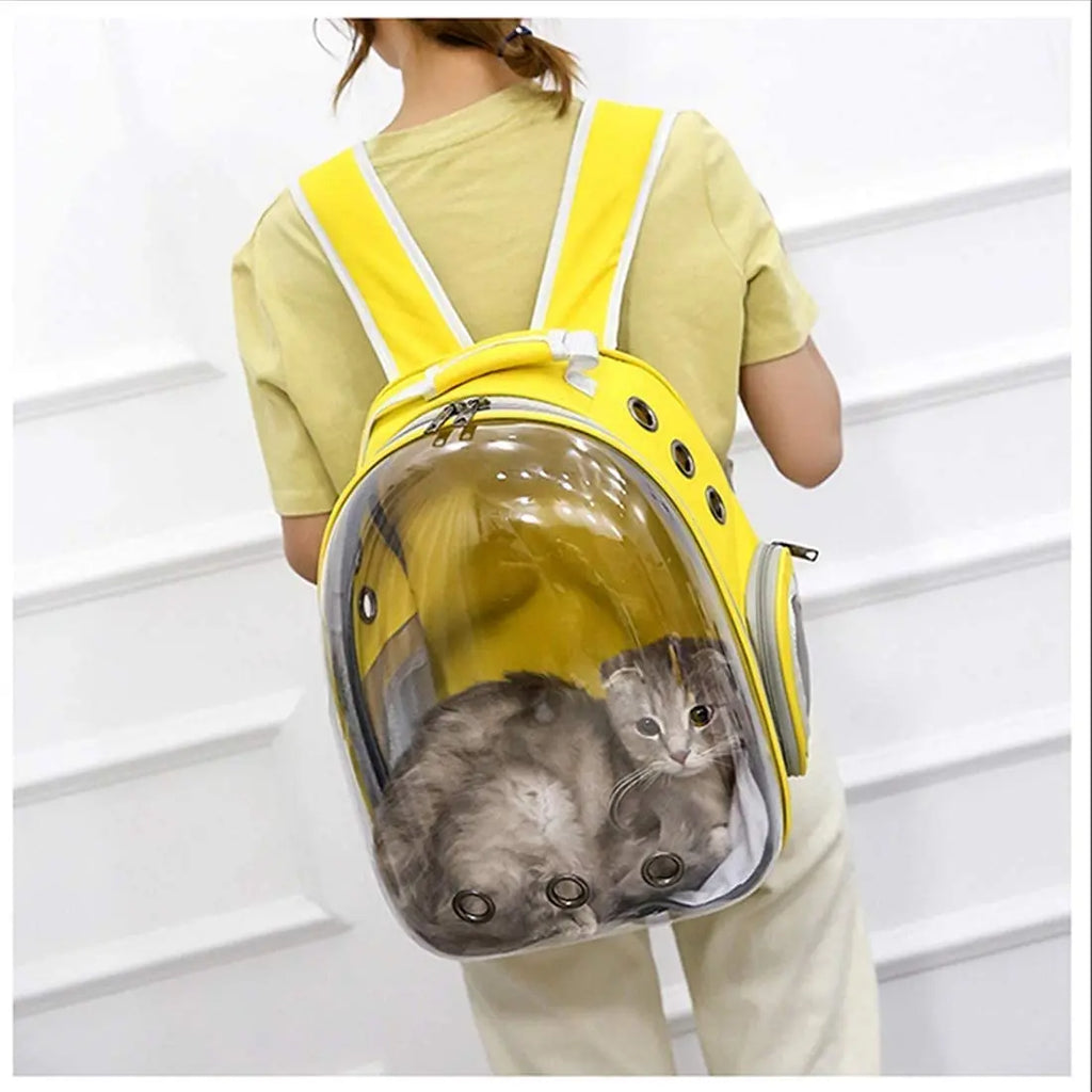 transparent pet carrier backpack