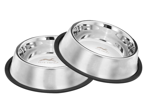 Stainless Steel Dog & Cat Food Bowl Set (2 x 700ml) My Store 10