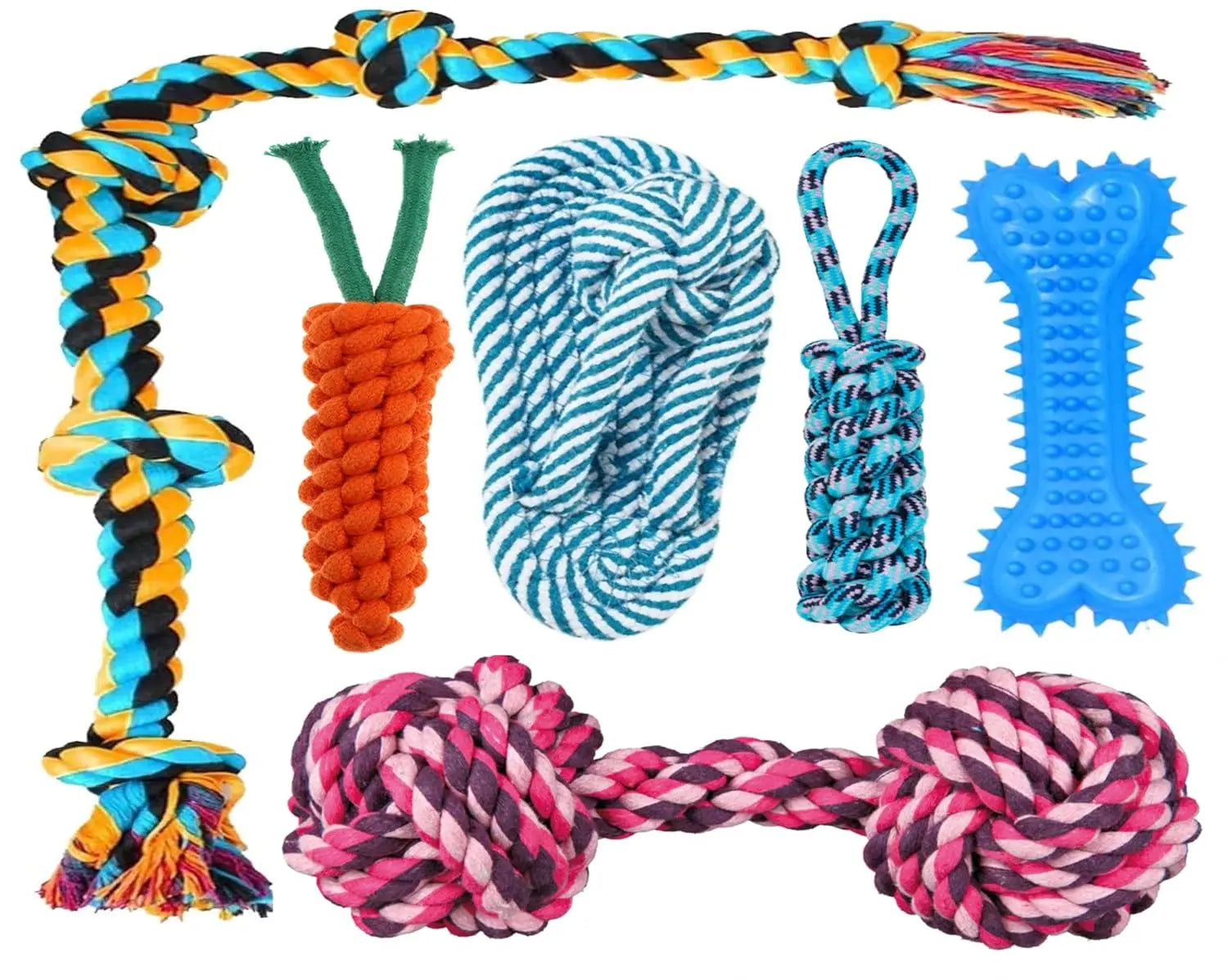 Dog Chew & Rope Toy Set (Pack of 6) My Store 10