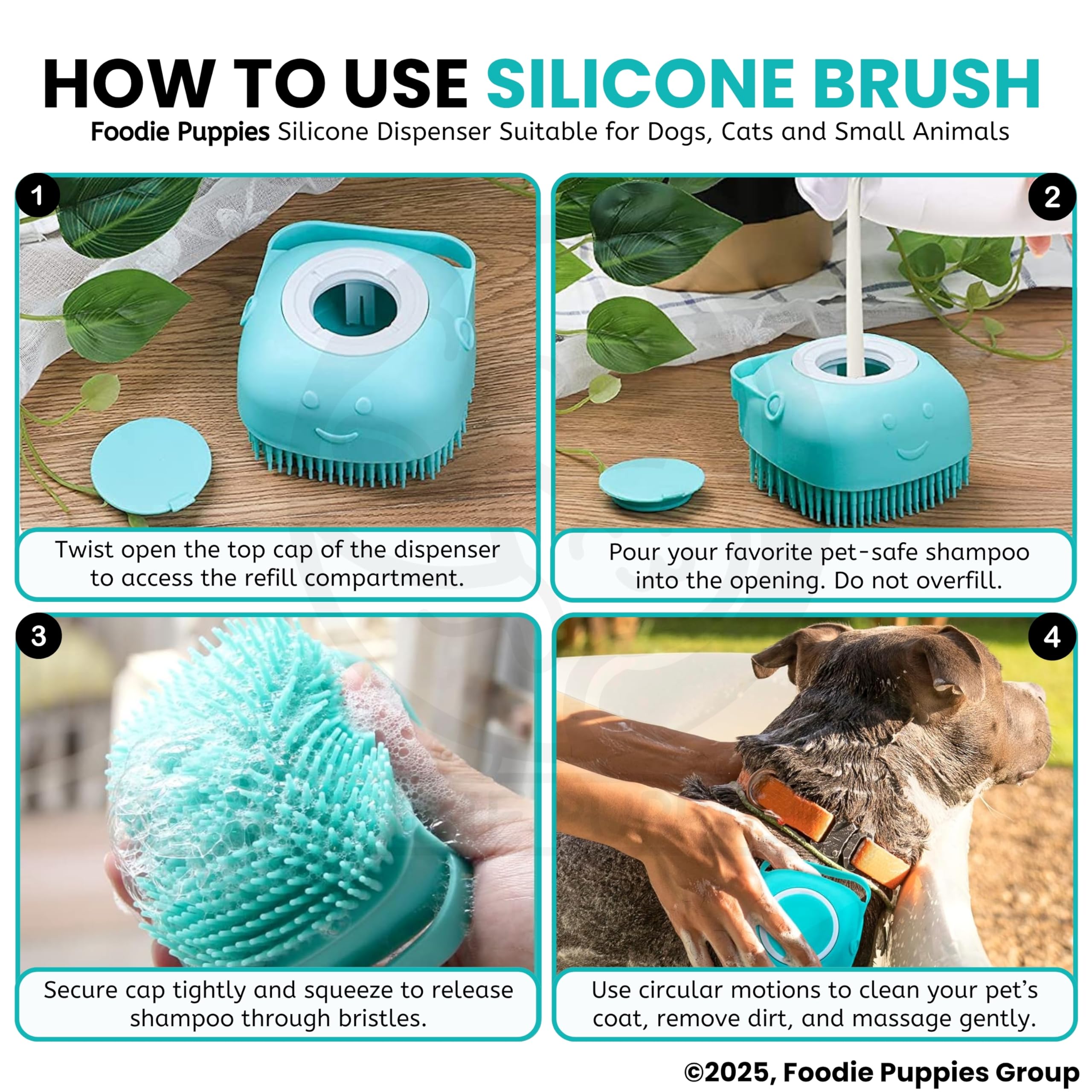 Pet Grooming Brush with Shampoo | FurryTales My Store 10