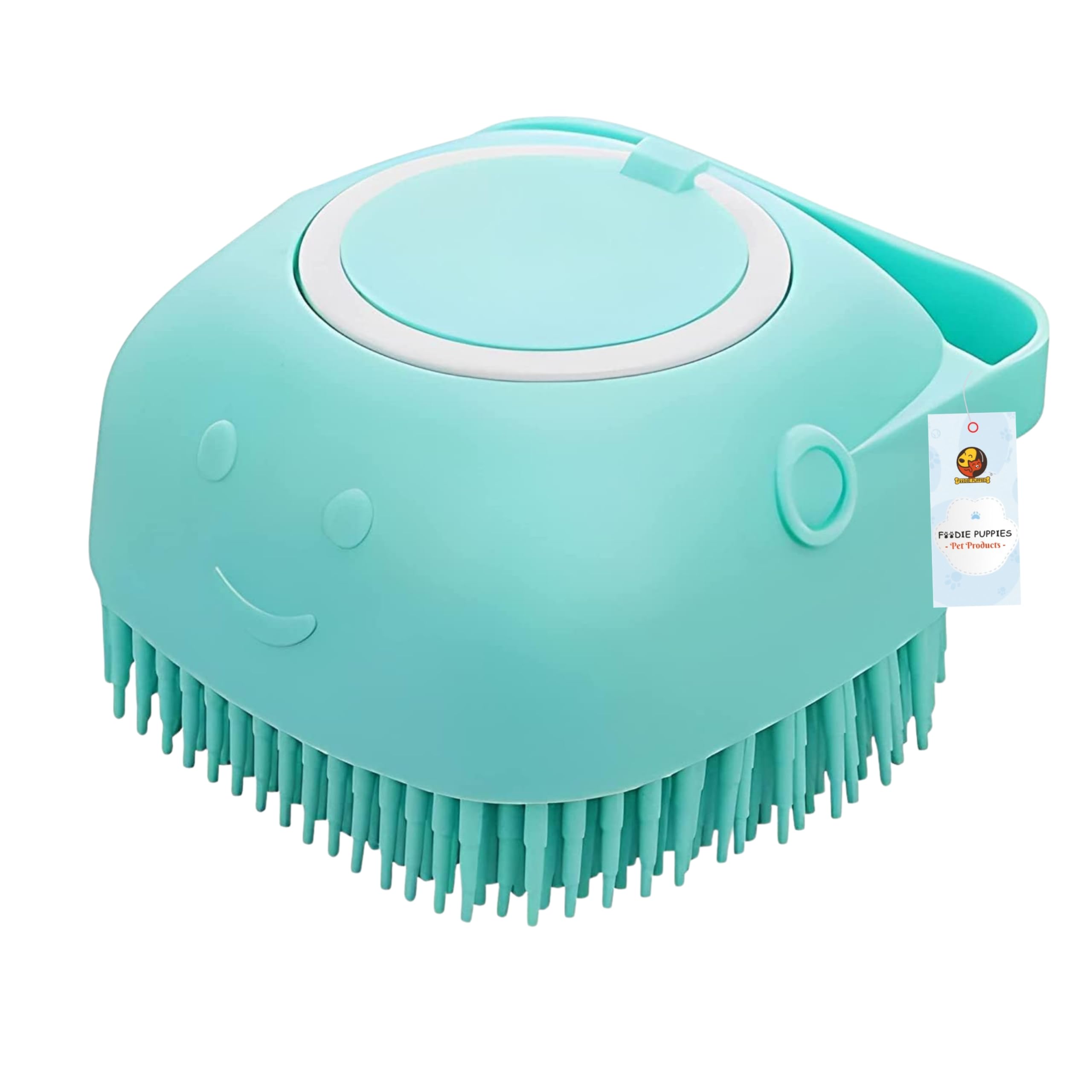 pet grooming brush with shampoo